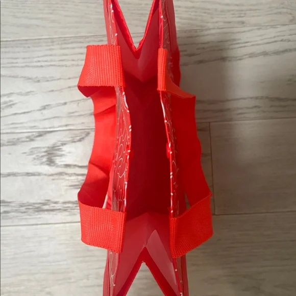 Lululemon Red Small Tote Bag Button Closure - Picture 4 of 4